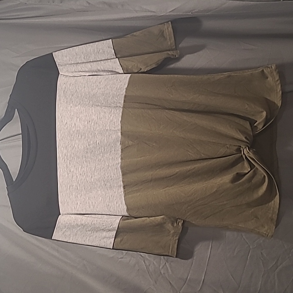 Minthunter Half Sleeve Casual Shirt.  Black, Gray, & Olive Green, Size Large.